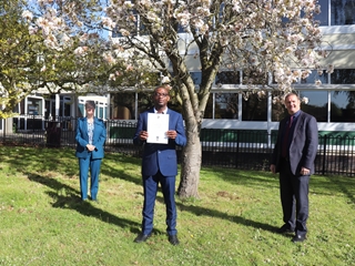 Mr Kiapene awarded Doctor of Education Degree