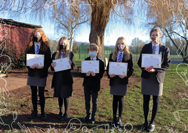 Five students recognised for short story